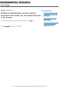 Cover page of Windthrow characteristics and their regional association with rainfall, soil, and surface elevation in the Amazon