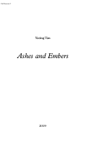 Cover page: Ashes and Embers