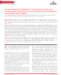 Cover page: Microbiota‐Dependent Metabolite Trimethylamine N‐Oxide and Coronary Artery Calcium in the Coronary Artery Risk Development in Young Adults Study (CARDIA)