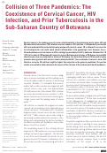 Cover page: Collision of Three Pandemics: The Coexistence of Cervical Cancer, HIV Infection, and Prior Tuberculosis in the Sub-Saharan Country of Botswana