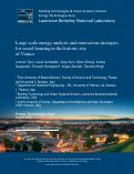 Cover page: Large scale energy analysis and renovation strategies for social housing in the historic city of Venice