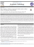 Cover page: This is Jeopardy! A flexible coverage-based schedule model to address wellness for pathology training programs