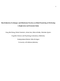 Cover page: Mood Induction Techniques and Mind-body Practices on Mind-Wandering &amp; Well-being: A Replication and Extension Study