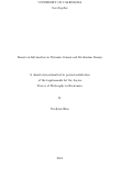 Cover page: Essays on Information in Dynamic Games and Mechanism Design