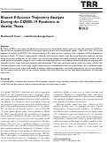 Cover page: Shared E-Scooter Trajectory Analysis During the COVID-19 Pandemic in Austin, Texas.