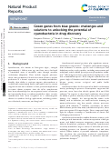 Cover page of Green genes from blue greens: challenges and solutions to unlocking the potential of cyanobacteria in drug discovery