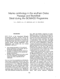 Cover page: MARINE ORNITHOLOGY IN THE SOUTHERN DRAKE PASSAGE AND BRANSFIELD STRAIT DURING THE BIOMASS PROGRAM