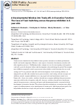 Cover page: A developmental window into trade-offs in executive function: The case of task switching versus response inhibition in 6-year-olds