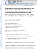 Cover page: NASPGHAN Clinical Practice Guideline for the Diagnosis and Treatment of Nonalcoholic Fatty Liver Disease in Children