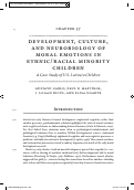 Cover page: DEVELOPMENT, CULTURE, AND NEUROBIOLOGY OF MORAL EMOTIONS IN ETHNIC/ RACIAL MINORITY CHILDREN: A Case Study Of U.S. Latino/ A Children