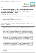 Cover page: A comparison of AMSR-E/Aqua snow products with in situ observations and MODIS snow cover products in the Mackenzie River Basin, Canada