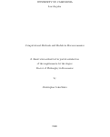 Cover page: Computational Methods and Models in Macroeconomics