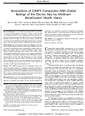 Cover page: Associations of CAHPS Composites With Global Ratings of the Doctor Vary by Medicare Beneficiaries’ Health Status