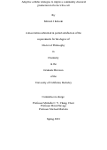 Cover page of Adaptive cellular strategies to improve commodity chemical production in Escherichia coli