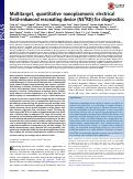 Cover page: Multitarget, quantitative nanoplasmonic electrical field-enhanced resonating device (NE2RD) for diagnostics