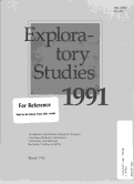 Cover page: Exploratory Studies 1991