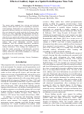 Cover page: Effects of Auditory Input on a Spatial Serial Response Time Task