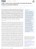 Cover page: Larger cerebral cortex is genetically correlated with greater frontal area and dorsal thickness