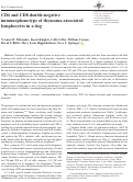 Cover page: CD4 and CD8 double-negative immunophenotype of thymoma-associated lymphocytes in a dog