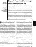 Cover page: Assessment of vasculature of meningiomas and the effects of embolization with intra-arterial MR perfusion imaging: A feasibility study