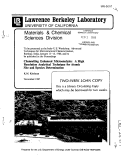 Cover page: CHANNELLING ENHANCED MICROANALYSIS: A HIGH RESOLUTION ANALYTICAL TECHNIQUE FOR ATOMIC SITE AND SPECIES DETERMINATION