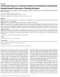 Cover page: A Narrative Review of Outcome Studies for Residential and Partial Hospital-based Treatment of Eating Disorders.