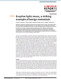 Cover page: Eruptive Spitz nevus, a striking example of benign metastasis