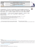 Cover page: Corrigendum to The role of sensitization in post-transplant outcomes in adults with congenital heart disease sensitization in adults with congenital heart disease, Int. J. Cardiol. Congenit. Heart Dis., 8, June 2022, 100384.