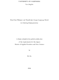 Cover page: Fine-Tune Whisper and Transformer Large Language Model for Meeting Summarization