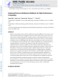 Cover page: Improved Poisson-Boltzmann Methods for High-Performance Computing.