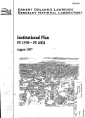 Cover page: Ernest Orlando Lawrence Berkeley National Laboratory Institutional Plan FY 1998 - FY 2002