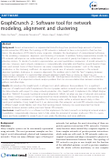 Cover page: GraphCruch 2: Software tool for network modeling, alignment and clustering