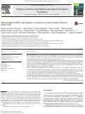 Cover page of Mitochondrial DNA copy number is reduced in male combat veterans with PTSD