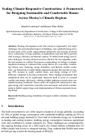 Cover page of Scaling Climate-Responsive Construction: A Framework for Designing Sustainable and Comfortable Homes Across Mexico’s Climatic Regions