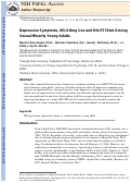 Cover page: Depressive Symptoms, Illicit Drug Use and HIV/STI Risk Among Sexual Minority Young Adults