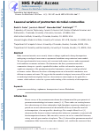 Cover page: Seasonal variation of postmortem microbial communities