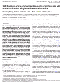 Cover page: Cell lineage and communication network inference via optimization for single-cell transcriptomics