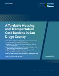 Cover page: Affordable Housing and Transportation Cost Burdens in San Diego County