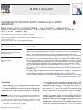 Cover page: Cumulative effects of common genetic variants on risk of sudden cardiac death