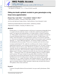 Cover page: Fitting stochastic epidemic models to gene genealogies using linear noise approximation