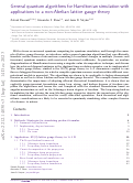 Cover page: General quantum algorithms for Hamiltonian simulation with applications to a non-Abelian lattice gauge theory