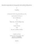 Cover page: Data-Driven Approaches for Sensing and Control of Robot Manipulators