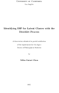 Cover page: Identifying DIF for Latent Classes with the Dirichlet Process