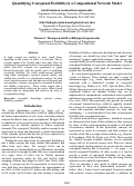 Cover page: Quantifying Conceptual Flexibility in a Compositional Network Model