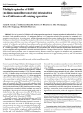 Cover page: Multiple episodes of 1080 (sodium monofluoroacetate) intoxication in a California calf-raising operation