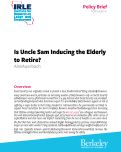 Cover page of Is Uncle Sam Inducing the Elderly to Retire?