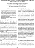 Cover page: Investigating the Other-Race Effect of Germans towards Turks and Arabs using Multinomial Processing Tree Models