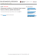 Cover page of Widespread windthrow in Southeast Asian tropical forests verified by satellite observations