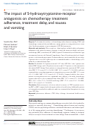 Cover page: The impact of 5-hydroxytryptamine-receptor antagonists on chemotherapy treatment adherence, treatment delay, and nausea and vomiting