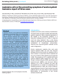 Cover page: Corrigendum: Leukemia cutis as the presenting symptom of acute myeloid leukemia: report of three cases